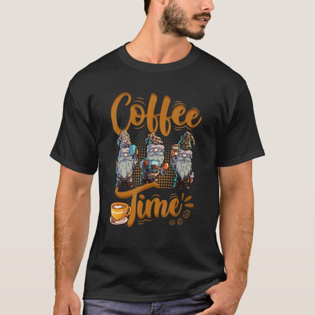 Gnomes Coffee Women Men Barista Gnomes Coffee T-Shirt (Front)