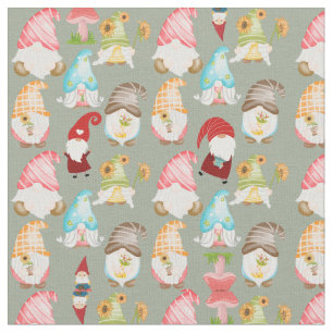 Gnomes Fabric