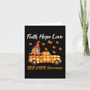 Gnomes Faith Hope Love RSD CRPS Awareness Card