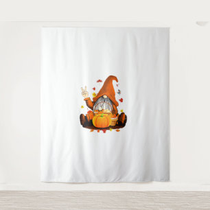 Gnomes Fall Autumn Cute Halloween Thanksgiving Lon Tapestry