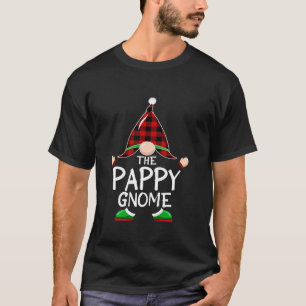 Gnomes Family Christmas Red plaid Pajama PAPPY Gno T-Shirt