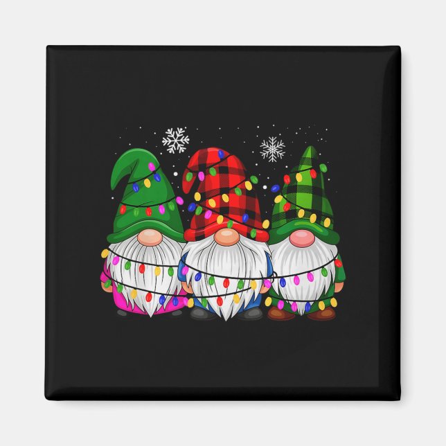 Gnomes Family Matching Pjs Men Women Funny Xmas Ho Magnet (Front)