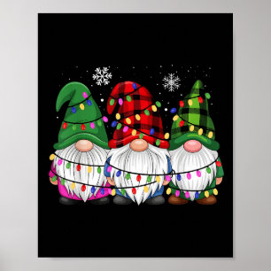 Gnomes Family Matching Pjs Men Women Funny Xmas Ho Poster