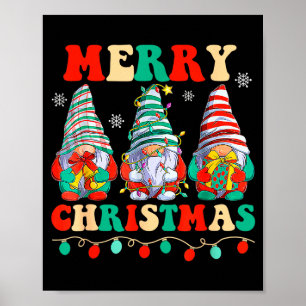 Gnomes Family Merry Christmas Xmas Pajamas Cute Poster
