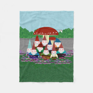 Gnomes Fleece Blanket