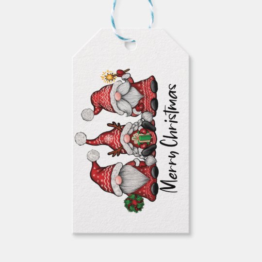 Gnomes For Christmas Gift Tags | Zazzle.co.uk