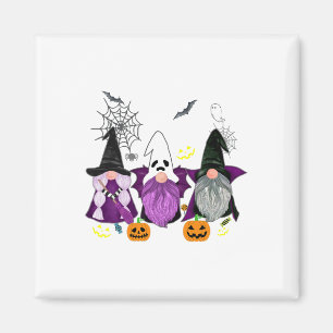 Gnomes Ghost Scary Gnome Autumn Pumpkin Halloween Magnet