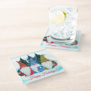GNOMES GLASS COASTER
