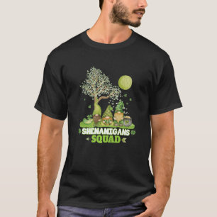 Gnomes Green Irish Shenanigans Squad St Patricks D T-Shirt