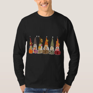 Gnomes Groups Friends Halloween Costumes Autumn Pu T-Shirt