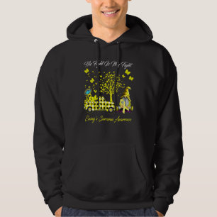 Gnomes His Fight Is My Fight Ewings Sarcoma Awaren Hoodie