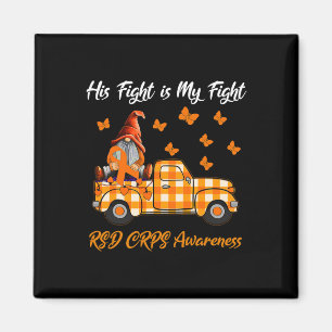 Gnomes His Fight Is My Fight Rsd Crps Awareness Gi Magnet
