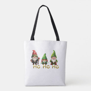 Gnomes Ho Ho Ho Christmas Tote Bag