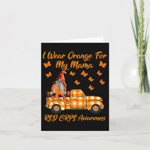 Gnomes I Wear Orange For My Mama Rsd Crps Awarenes Card