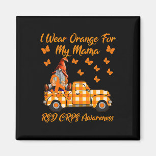 Gnomes I Wear Orange For My Mama Rsd Crps Awarenes Magnet