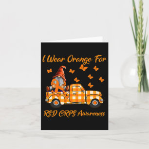 Gnomes I Wear Orange For Rsd Crps Awareness Card