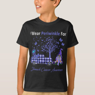 Gnomes I Wear Periwinkle For Stomach Cancer Awaren T-Shirt
