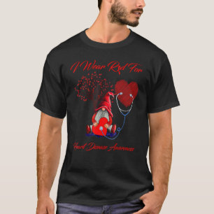 Gnomes I Wear Red For Heart Disease Awareness T-Shirt