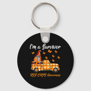 Gnomes I'm A Survivor Rsd Crps Awareness Key Ring