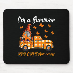 Gnomes I'm A Survivor Rsd Crps Awareness Mouse Mat