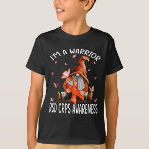 Gnomes I'm A Warrior Rsd Crps Awareness Butterfly T-Shirt