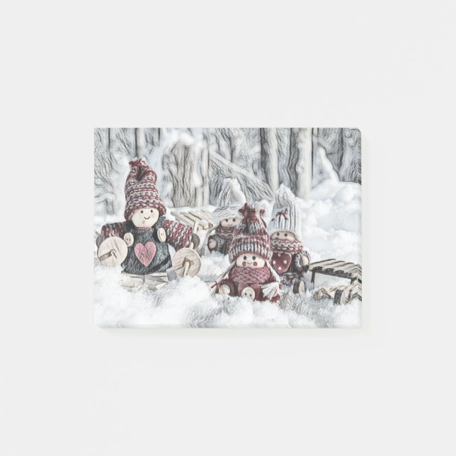 Gnomes in a Winter Scenery Notes (Front)