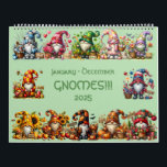 Gnomes in Hats 2025 Calendar<br><div class="desc">A fun and whimsical 2025 calendar featuring a different gnome in a unique hat for every month! Perfect for gnome lovers and cosy gift-giving.</div>