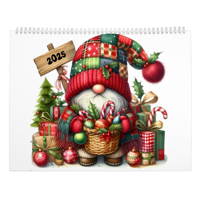 Gnomes in Hats 2025 Calendar (Back)