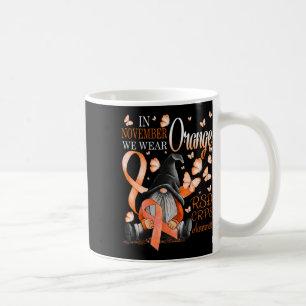 Gnomes In November We Wear Orange Crps Awareness B Coffee Mug
