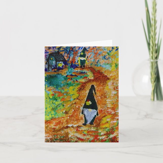 Gnomes in the forest thank you card (Front)