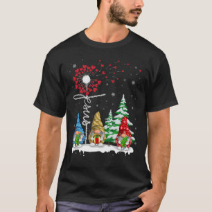 Gnomes Jesus Dandelion Christmas Tree T-Shirt