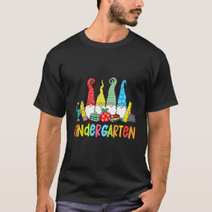 Gnomes Kindergarten Crew First Day Teacher Back To T-Shirt