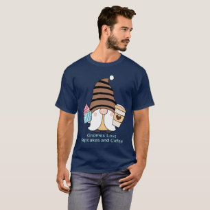 Gnomes Love Cupcakes and Coffee Unisex T-Shirt