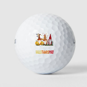 Gnomes Lover Halloween Merry Christmas Happy Hallo Golf Balls