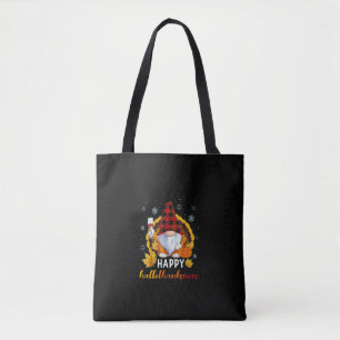 Gnomes Lover Halloween Merry Christmas Happy Hallo Tote Bag