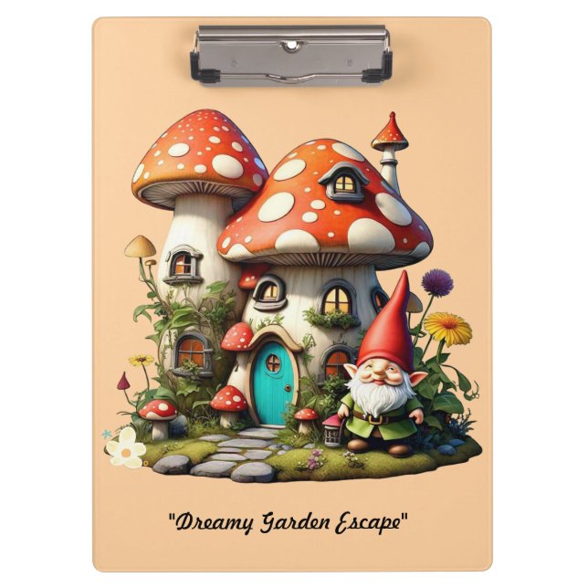 "Gnome's Magical Oasis" Clipboard (Front)