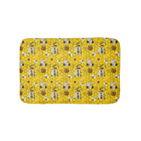 Gnomes Making Honey Yellow Floral Honey Bees