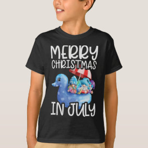 Gnomes Merry Christmas In July Tropical Christmas  T-Shirt