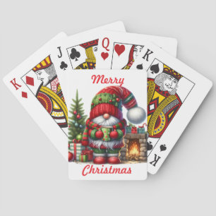 Gnome's Merry Christmas Playing Cards