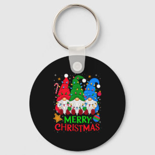 Gnomes Merry Christmas Xmas Matching Key Ring