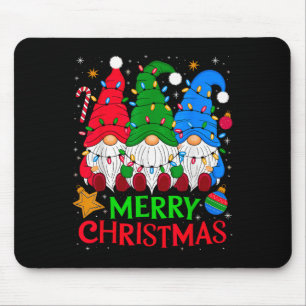 Gnomes Merry Christmas Xmas Matching Mouse Mat