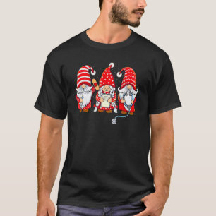 Gnomes Nurse Valentine Day Stethoscope Valentines  T-Shirt