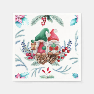 Gnomes on Cone Napkin