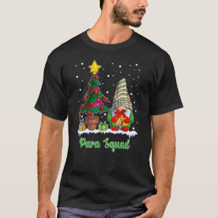 Gnomes Para Squad Funny Christmas Teacher Santa Ha T-Shirt