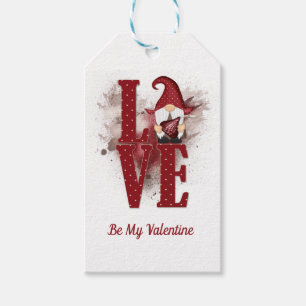 Gnomes Red Love Cute Valentine's day Gift Tags