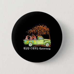 Gnomes Riding Truck Rsd Crps Awareness 6 Cm Round Badge
