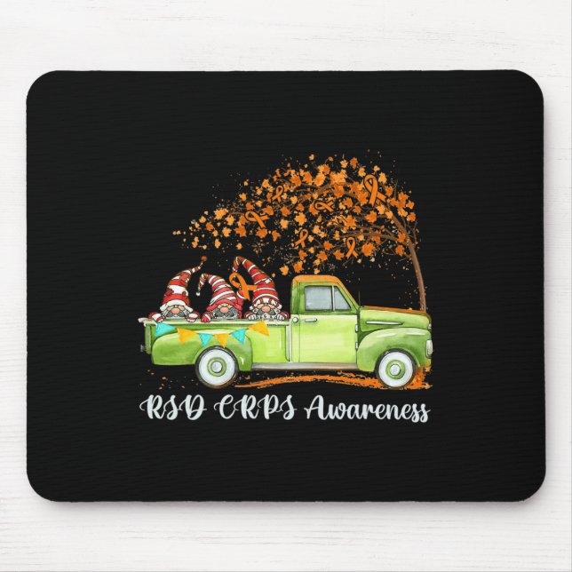 Gnomes Riding Truck RSD CRPS Awareness  Mouse Mat (Front)