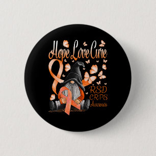 Gnomes Rsd Crps Awareness Hope Love Cure Fighter O 6 Cm Round Badge