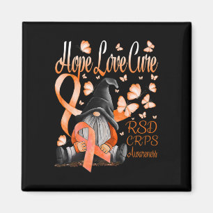 Gnomes RSD CRPS Awareness Hope Love Cure Fighter O Magnet