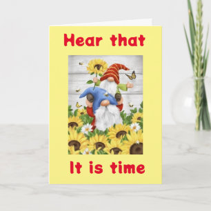 GNOMES SAY TIME TO SAY **HAPPY BIRTHDAY** CARD